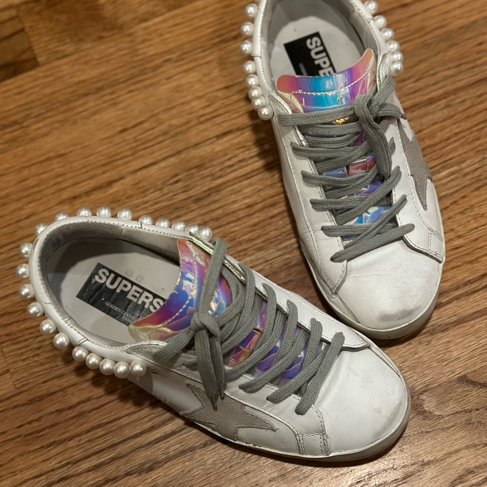 Golden Goose pearl superstar sneakers